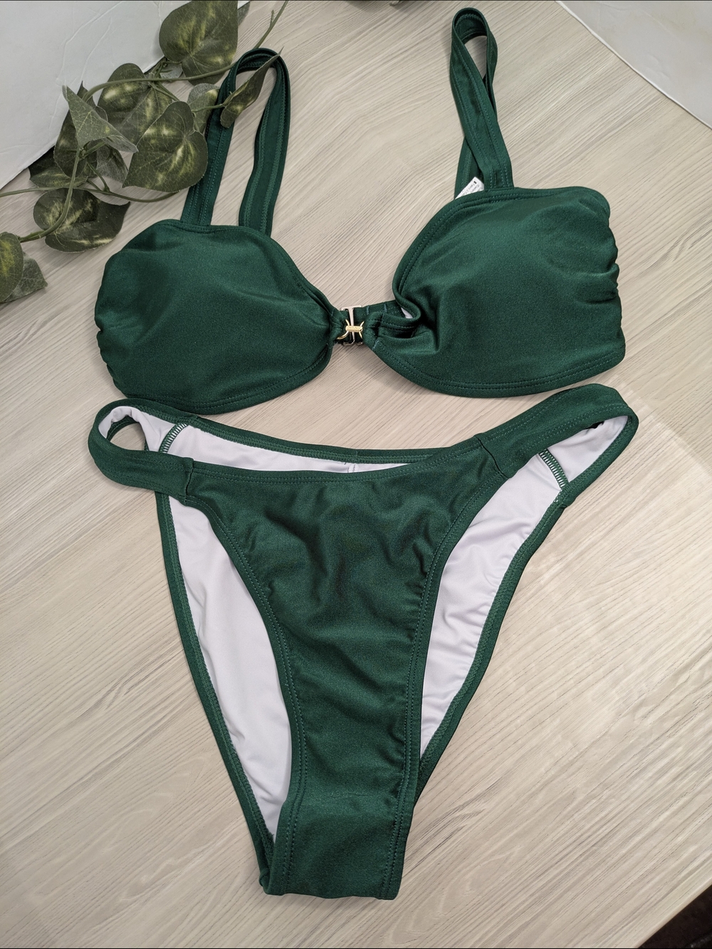Emerald Green Bikini Set - Women Swim